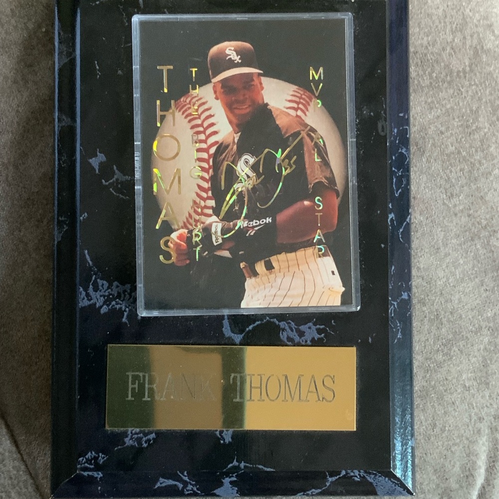 FRANK THOMAS - MVP 
Black and Gold Wall Decor Art Plaque